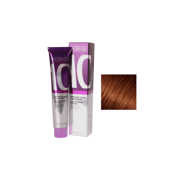 Morfose 10 Hair Color Cream 100 ml Copper Brown 6.34