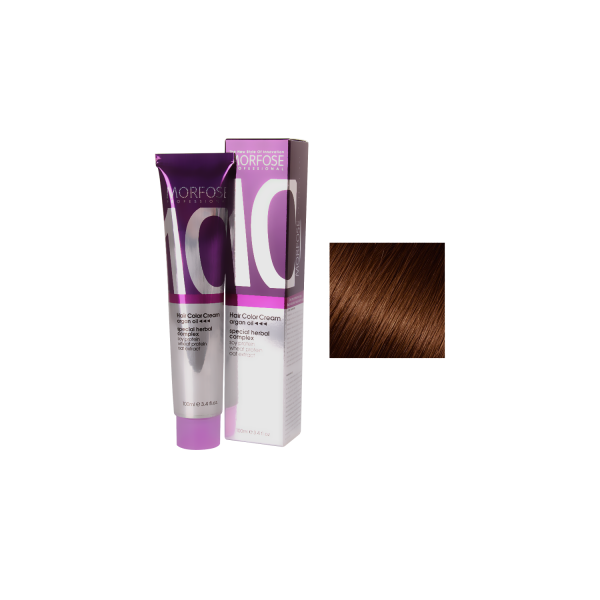 Morfose 10 Hair Color Cream 100 ml Dark Copper Brown 5.34